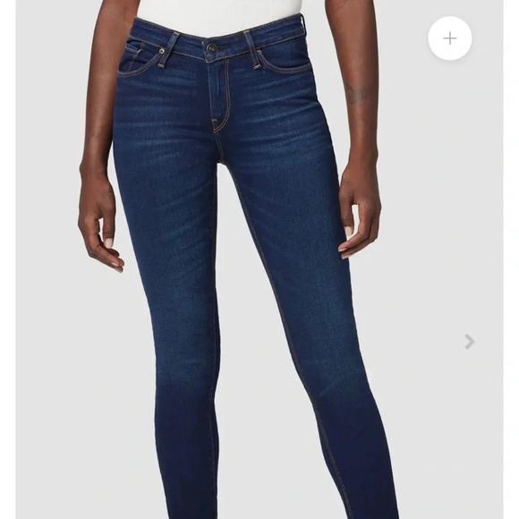 Hudson Womens 27 Krista Super Skinny Medium Rise Dark Wash Jeans - Picture 1 of 11